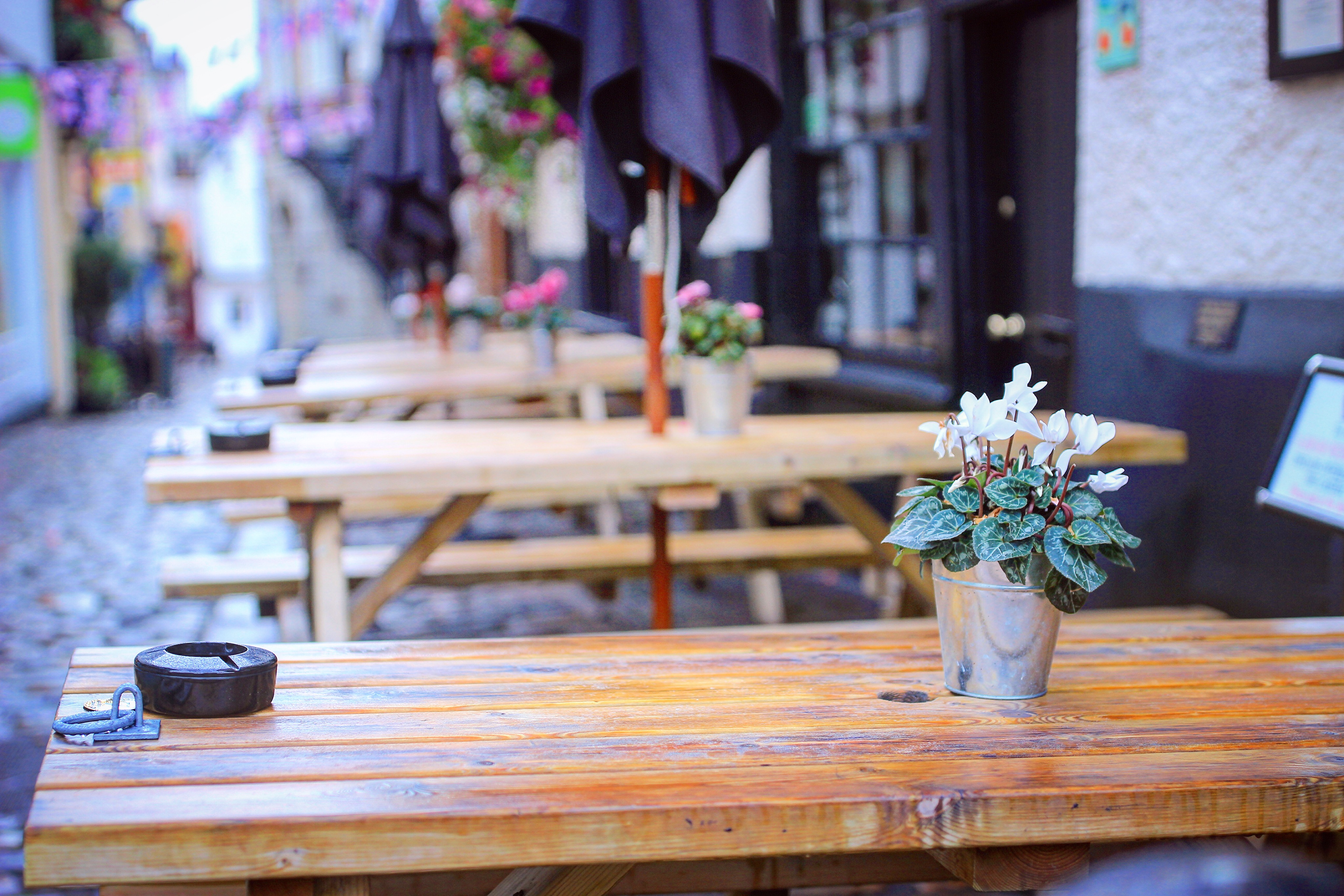 虽然是露天的酒吧，但卫生打理的很好