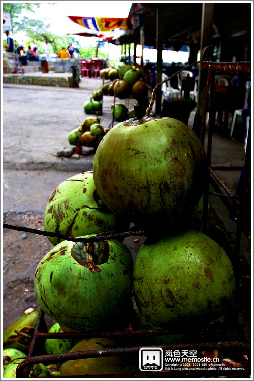 当地的椰子，卖的比水还便宜