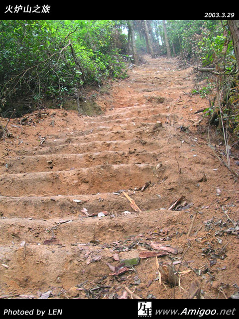 经探路以后，确认了这条山路就是通往山顶的，哎，够味道！