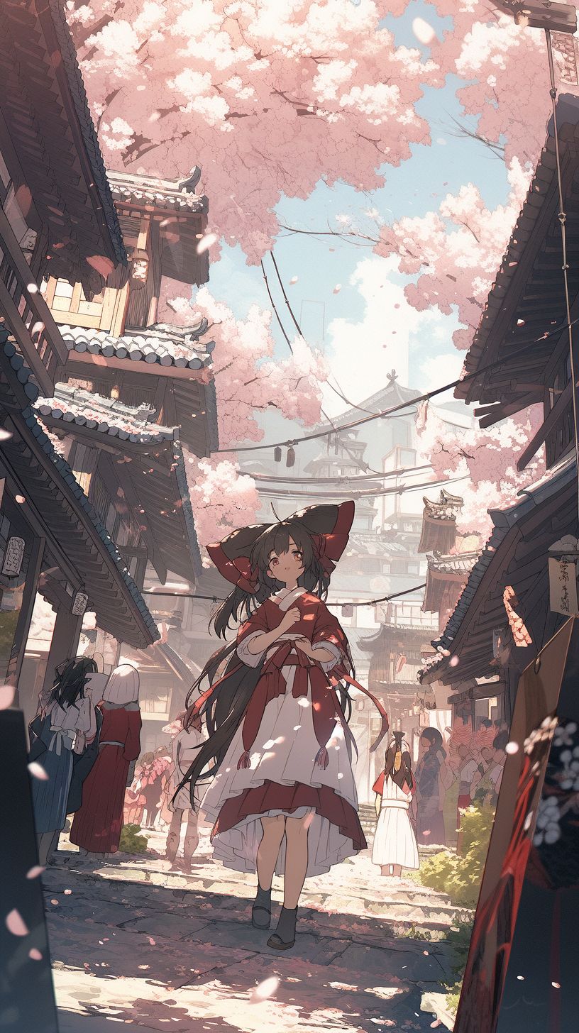 NC MKT a girl walks through a village on the ground in the styl 658221e1 2f0e 4386 8f67 fb8742c11a98