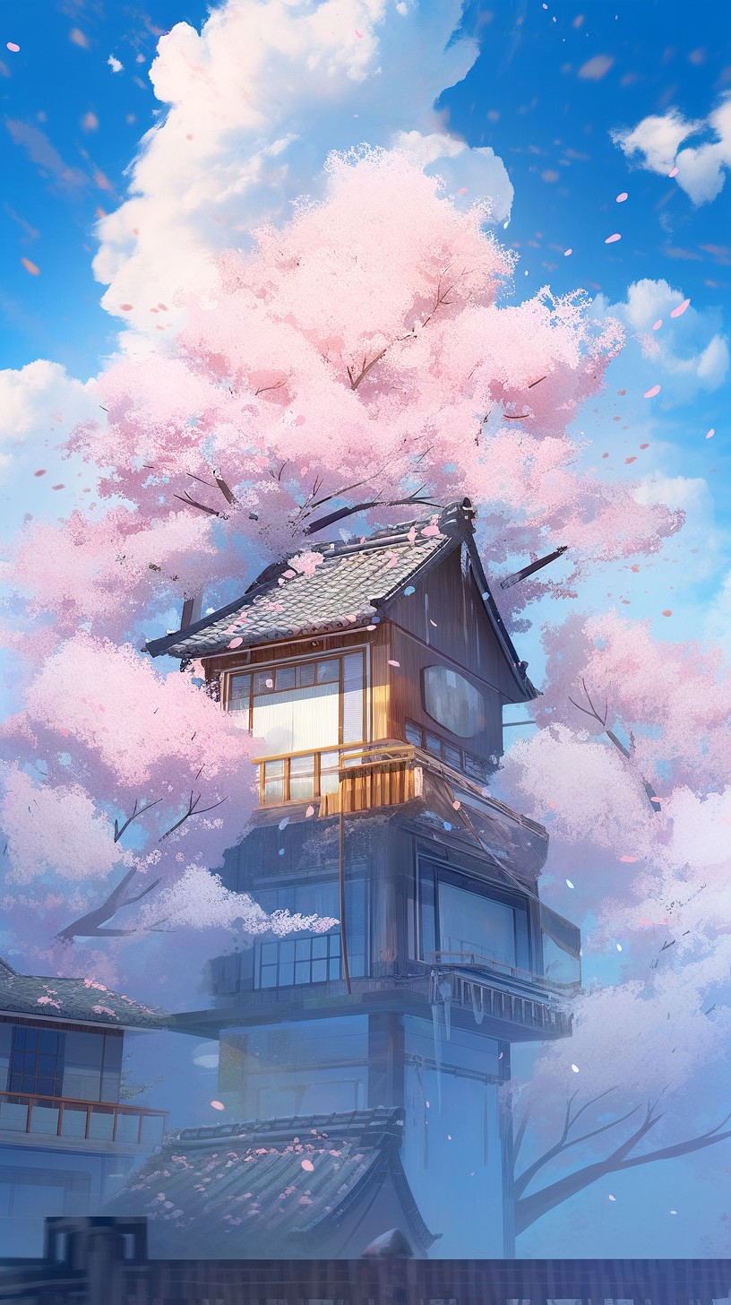 NC MKT An old house float on the clouds in the sky and there ar 99cda4bc af20 45ee 8096 a1d57f51bc3a